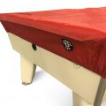Jonny 8 Ball 7ft Fitted Nylon Snooker Pool Table Cover in Red