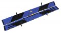 Black & Blue Leather 3/4 Cue Case