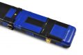 Black & Blue Leather 3/4 Cue Case