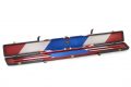 PERADON UNION JACK PATTERN 3/4 JOINTED LEATHER CUE CASE