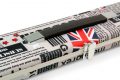 1 Piece Wide UNION JACK LIGHT Professional Aluminium Cue Case For 3 Cues