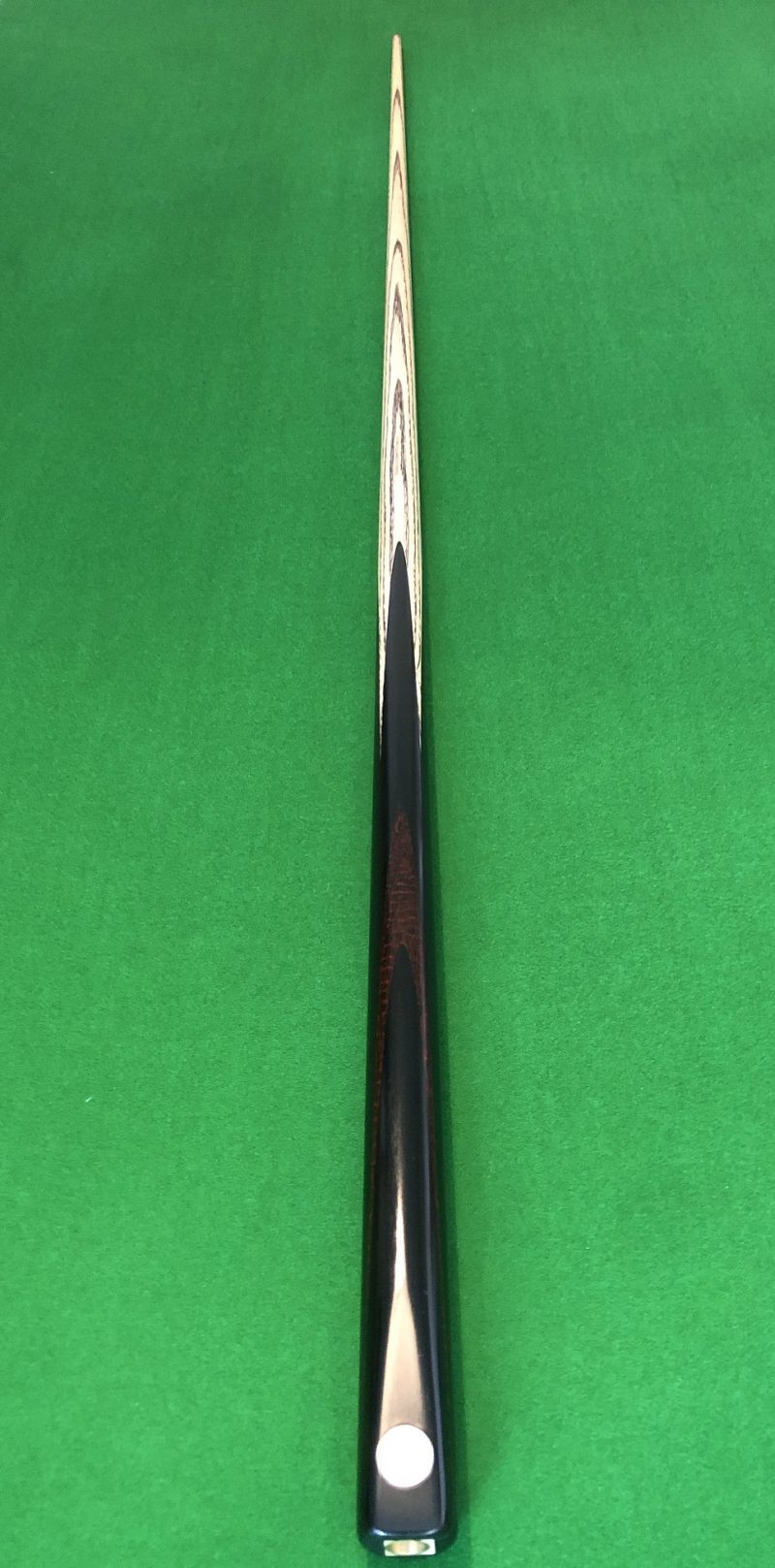 Cue Creator Pro Shaft Cue with Snakewood Veneer with Titanium Ferrule and Matching Silver Badge - Cue 2