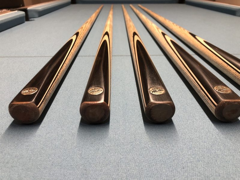 English Pool Break Cues 1pc New Baize Master Fitted with Cymru Cues
