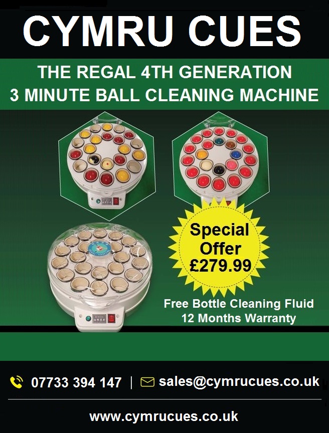 Regal 4th Generation Snooker and Pool Ball Cleaning Machine + FREE