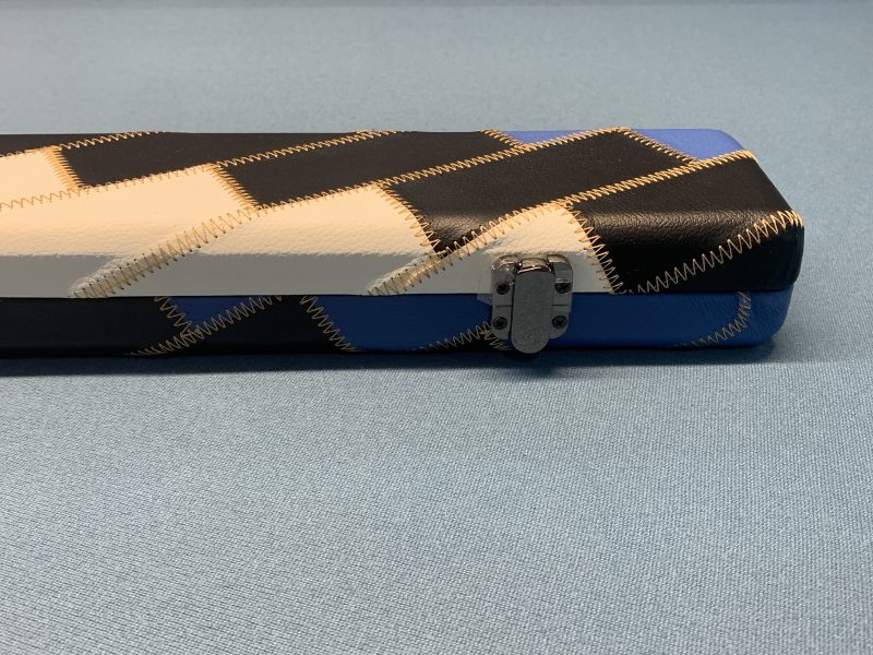New 3/4 Cue Case Blue/White/Black
