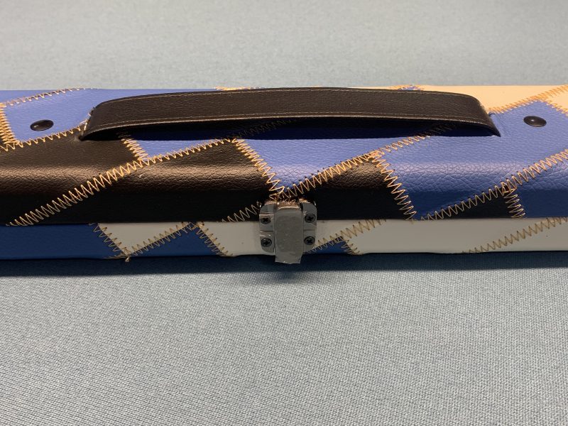 New 3/4 Cue Case Blue/White/Black