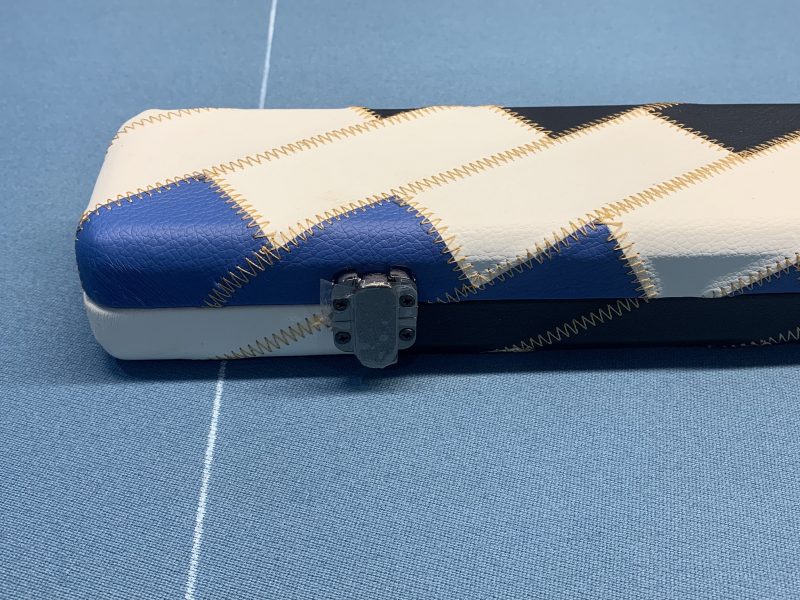 New 3/4 Cue Case Blue/White/Black