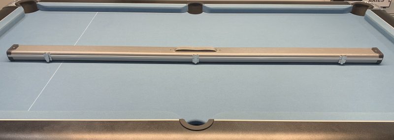 1pc Aluminium Pro Metallc Grey Double Cue Case Reduced to Clear (No2)