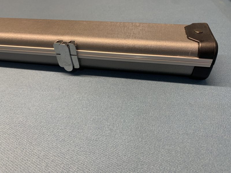 1pc Aluminium Pro Metallc Grey Double Cue Case Reduced to Clear (No1)