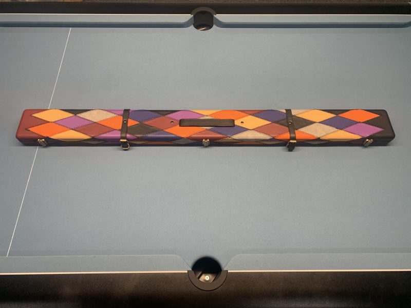 3/4 Wide Tournament Multi Diamond Cue Case - Holds Two 3pc Cues + Extensions & Accessories