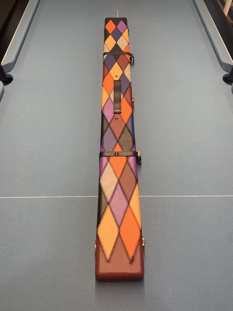 3/4 Wide Tournament Multi Diamond Cue Case - Holds Two 3pc Cues + Extensions & Accessories
