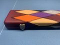 3/4 Wide Tournament Multi Diamond Cue Case - Holds Two 3pc Cues + Extensions & Accessories