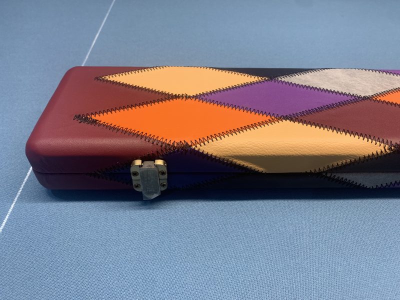 3/4 Wide Tournament Multi Diamond Cue Case - Holds Two 3pc Cues + Extensions & Accessories