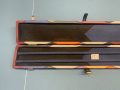 3/4 Wide Tournament Multi Diamond Cue Case - Holds Two 3pc Cues + Extensions & Accessories