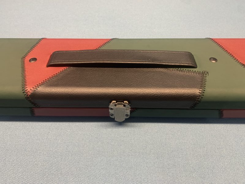 3/4 Wide Multi Colour Patchwork Cue Case – Holds Two 3/4 Cues - Extensions & Chalk/Accessories