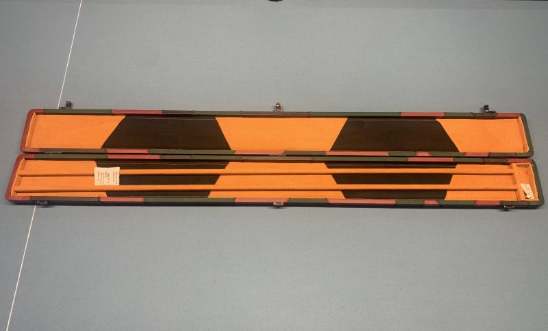 3/4 Wide Multi Colour Patchwork Cue Case – Holds Two 3/4 Cues - Extensions & Chalk/Accessories