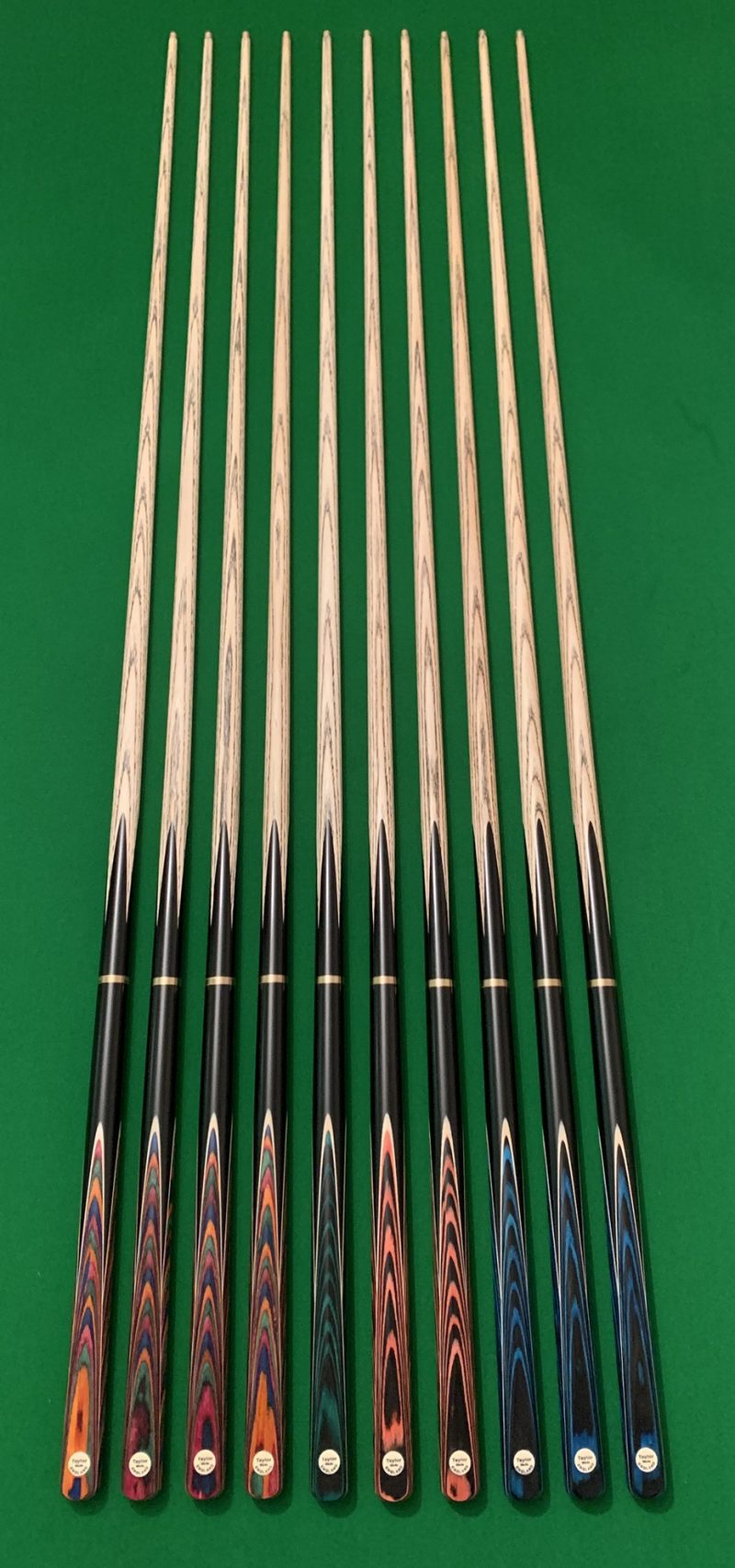 New Design 3/4 Snooker & Pool Cues with Selected Ash Shafts – Silky Smooth Finish + FREE Mini Butt & Accessories