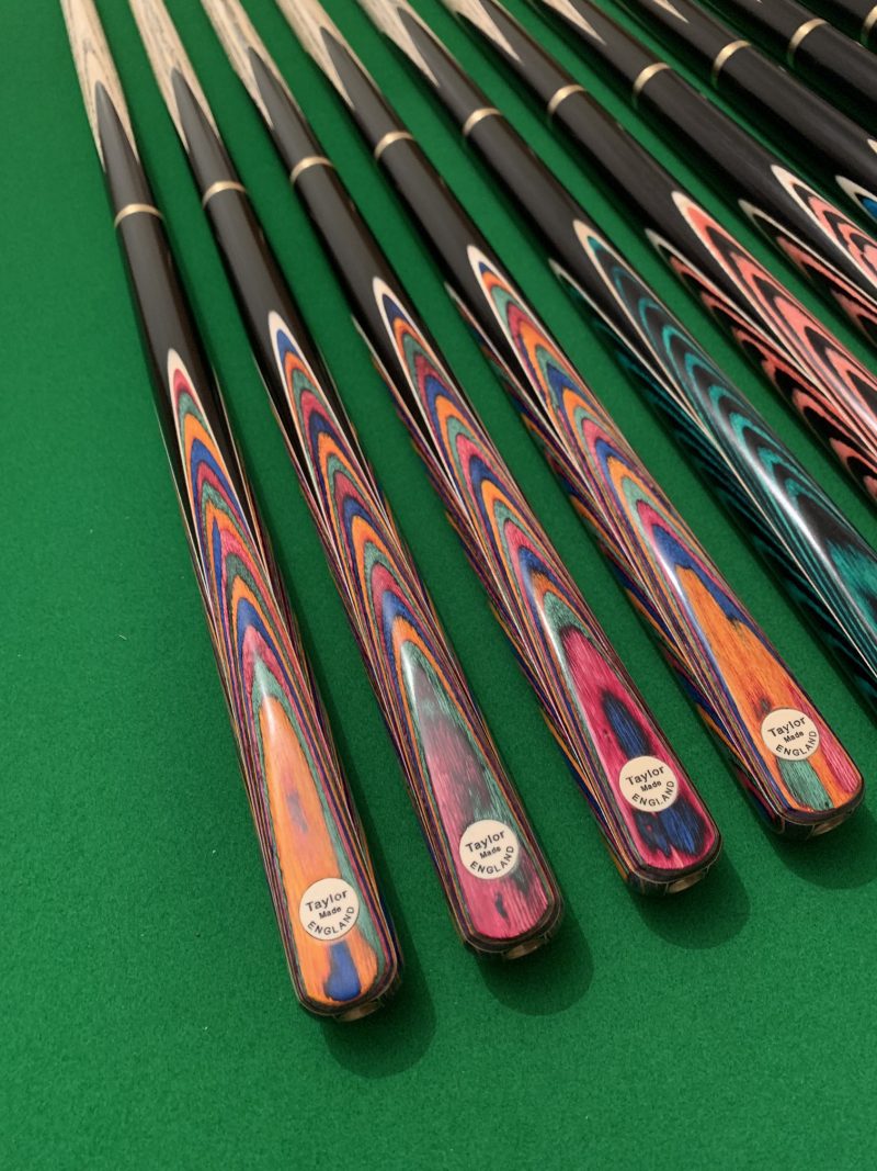 New Design 3/4 Snooker & Pool Cues with Selected Ash Shafts – Silky Smooth Finish + FREE Mini Butt & Accessories