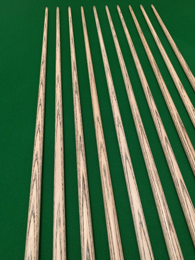 New Design 3/4 Snooker & Pool Cues with Selected Ash Shafts – Silky Smooth Finish + FREE Mini Butt & Accessories