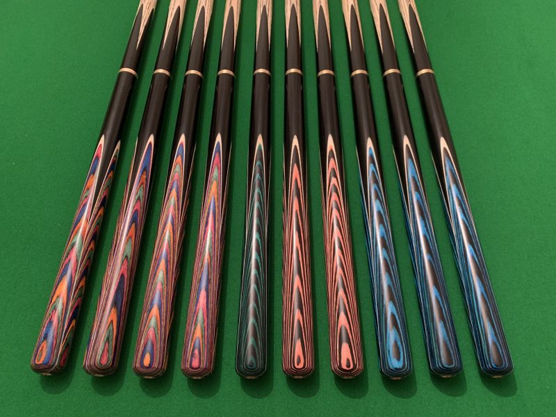 New Design 3/4 Snooker & Pool Cues with Selected Ash Shafts – Silky Smooth Finish + FREE Mini Butt & Accessories