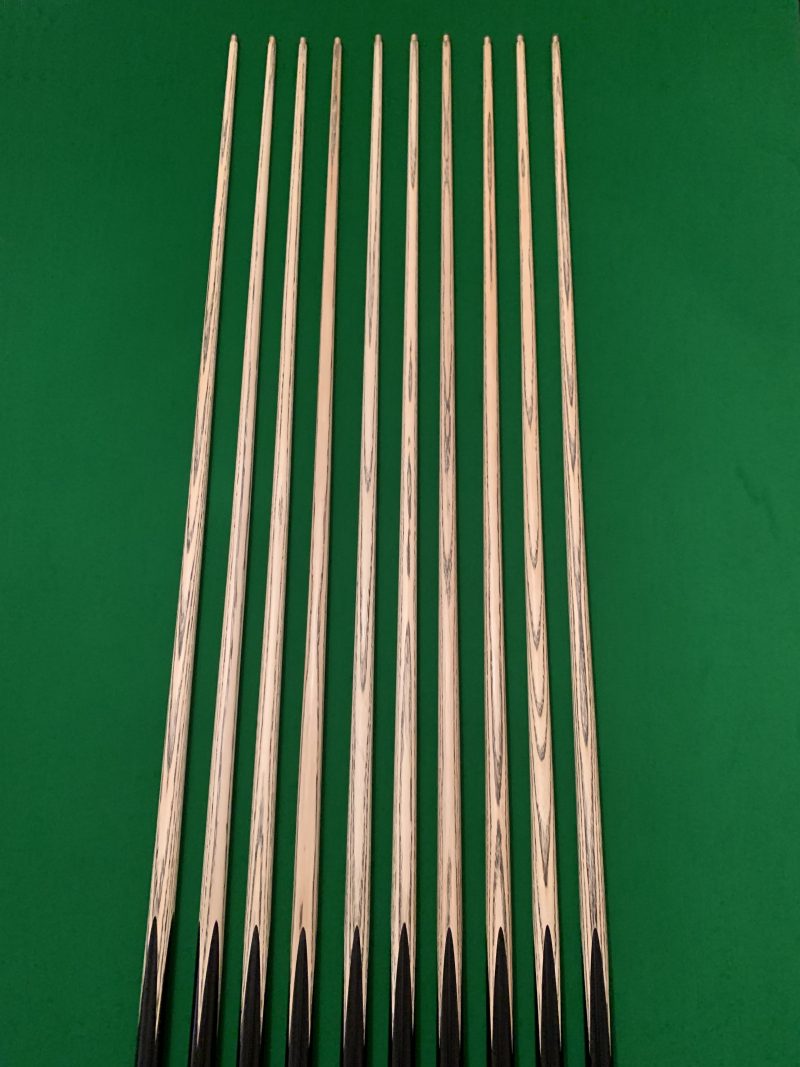 New Design 3/4 Snooker & Pool Cues with Selected Ash Shafts – Silky Smooth Finish + FREE Mini Butt & Accessories