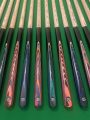 New 3/4 Breaking Cues Fitted with Cymru Cues Crystal Clear Break Tip & Colour Tip Pad – Black Fibre Ferrules – Silky Smooth Finish ( Cues 1-13 )