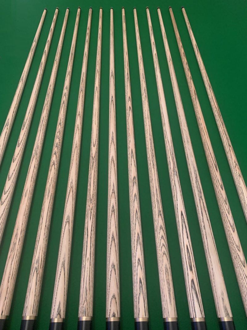 New 3/4 Breaking Cues Fitted with Cymru Cues Crystal Clear Break Tip & Colour Tip Pad – Black Fibre Ferrules – Silky Smooth Finish ( Cues 1-13 )