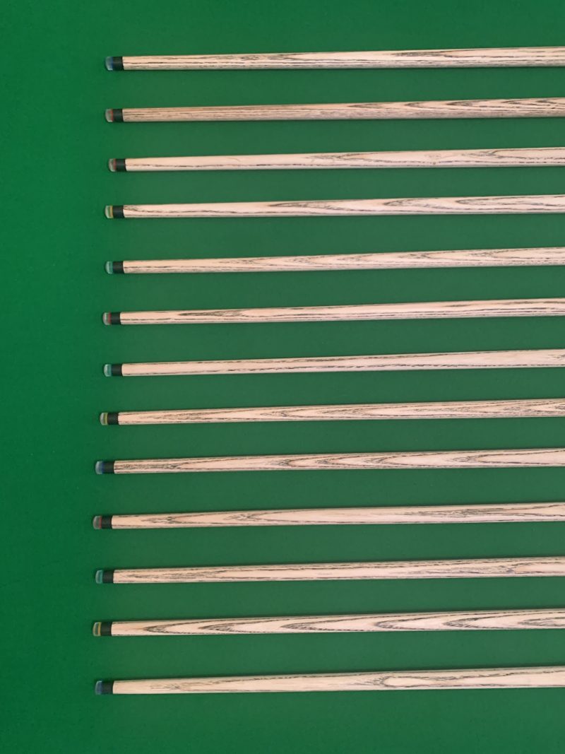 New 3/4 Breaking Cues Fitted with Cymru Cues Crystal Clear Break Tip & Colour Tip Pad – Black Fibre Ferrules – Silky Smooth Finish ( Cues 1-13 )