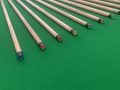 New 3/4 Breaking Cues Fitted with Cymru Cues Crystal Clear Break Tip & Colour Tip Pad – Black Fibre Ferrules – Silky Smooth Finish ( Cues 1-13 )