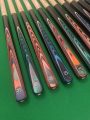 New 3/4 Breaking Cues Fitted with Cymru Cues Crystal Clear Break Tip & Colour Tip Pad – Black Fibre Ferrules – Silky Smooth Finish ( Cues 14-25 )