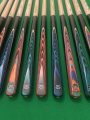 New 3/4 Breaking Cues Fitted with Cymru Cues Crystal Clear Break Tip & Colour Tip Pad – Black Fibre Ferrules – Silky Smooth Finish ( Cues 14-25 )