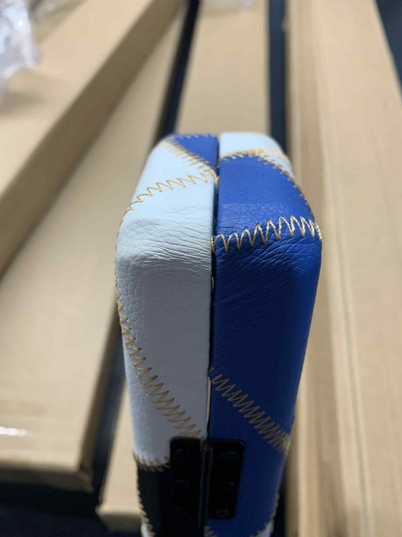 3/4 Cue Case Blue/White/Black Zig Zag Design ( Slight Imperfection REDUCED )