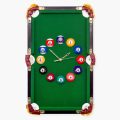 Rectangular Pool Table Design Wall Clock