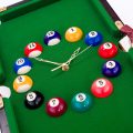 Rectangular Pool Table Design Wall Clock