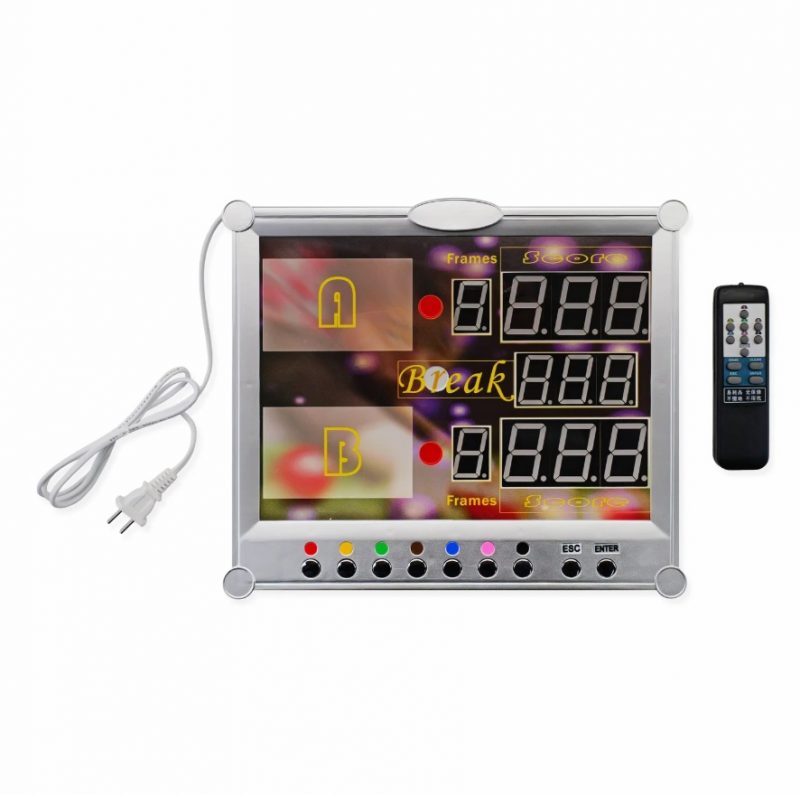 Digital Electronic Snooker & Pool Scoreboard with Wireless Remote Control