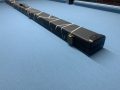 1pc Black Stitch Design Cue Case Holds 2x Cues