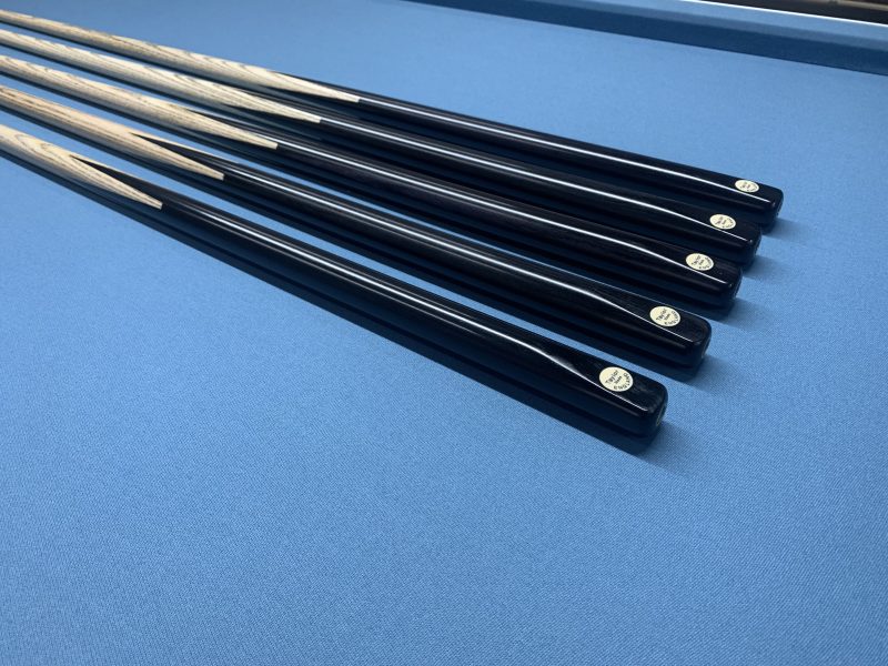 New 1pc Taylor Made Snooker Pool Cues with Plain Ebony Butts and Selected Ash Shafts