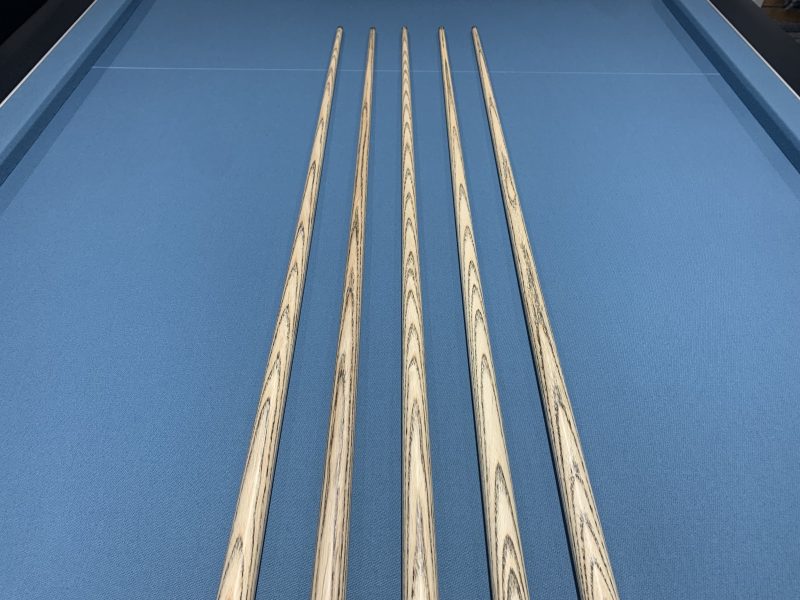New 1pc Taylor Made Snooker Pool Cues with Plain Ebony Butts and Selected Ash Shafts