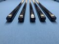 New 1pc Taylor Made Snooker Pool Cues with Plain Ebony Butts and Selected Ash Shafts