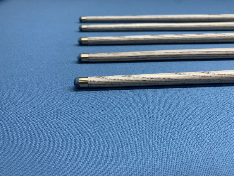 New 1pc Taylor Made Snooker Pool Cues with Plain Ebony Butts and Selected Ash Shafts