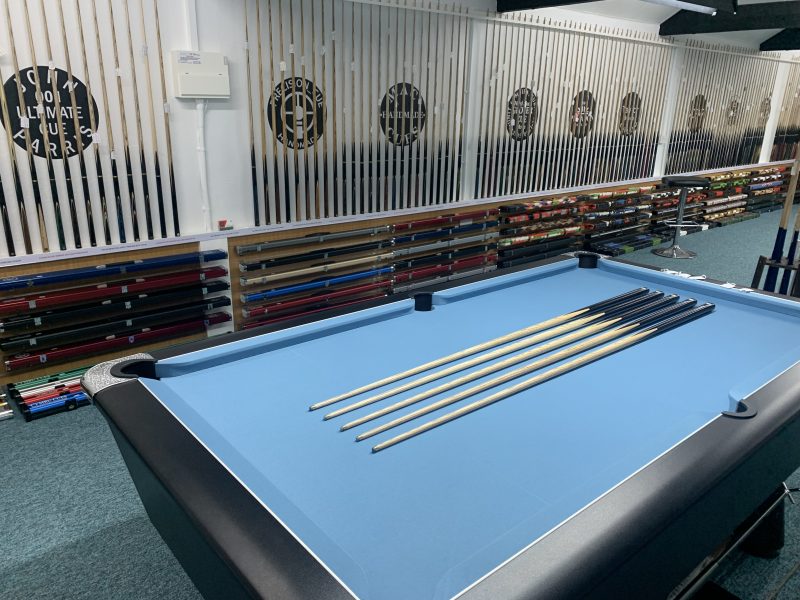 New 1pc Taylor Made Snooker Pool Cues with Plain Ebony Butts and Selected Ash Shafts