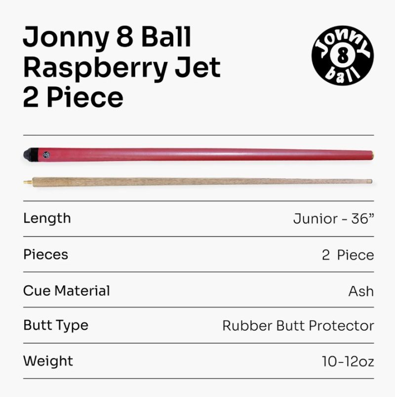 Jonny 8 Ball Raspberry Cue Specifications